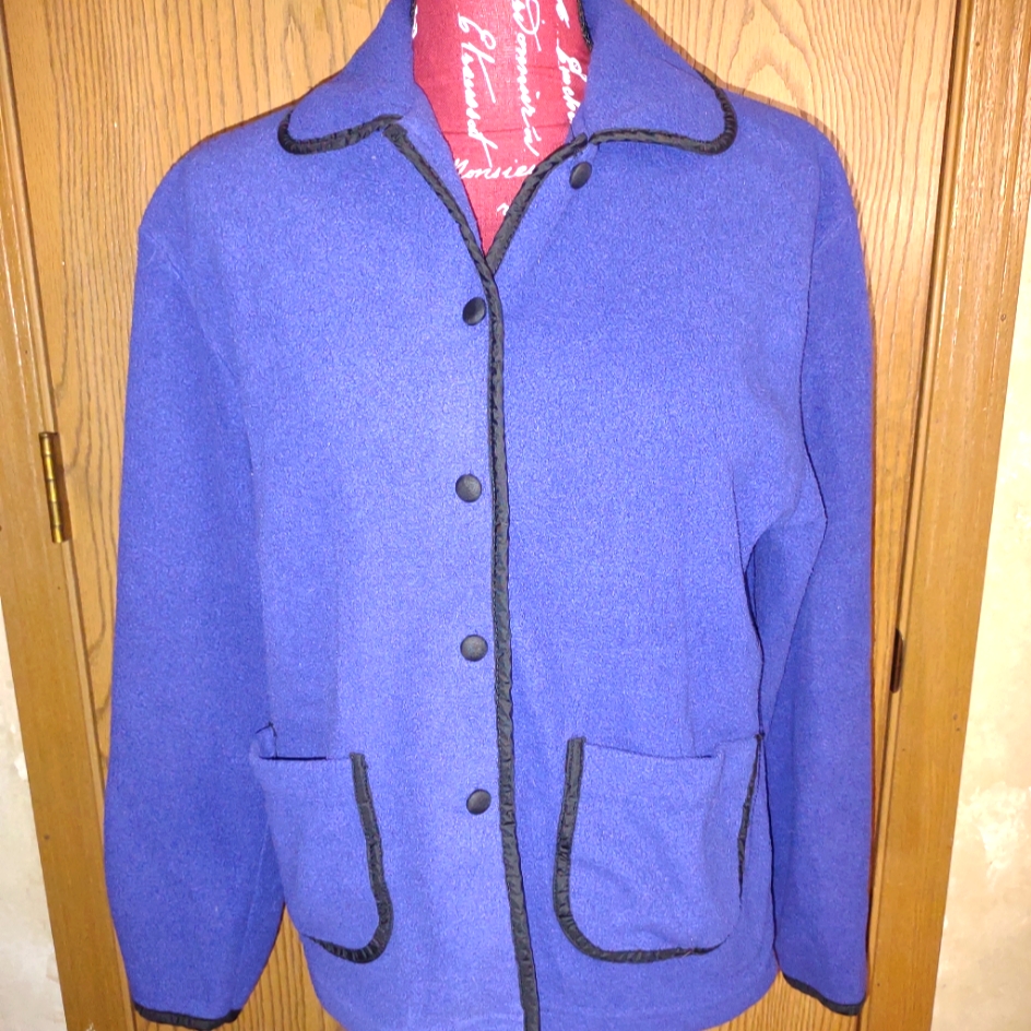 Fleece Button Jacket S